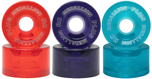 RC Medallion Plus Clear Indoor/Outdoor Roller Skate Wheels