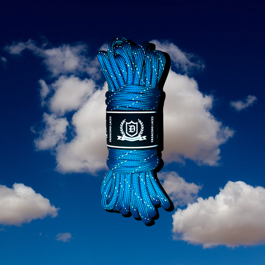 Paracord Reflective Tipped Laces - Cloud (Blue)