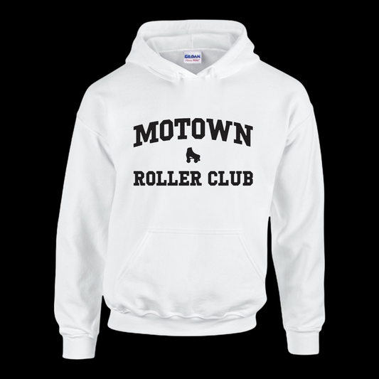 University Logo Hooded Sweatshirt - White w/Black